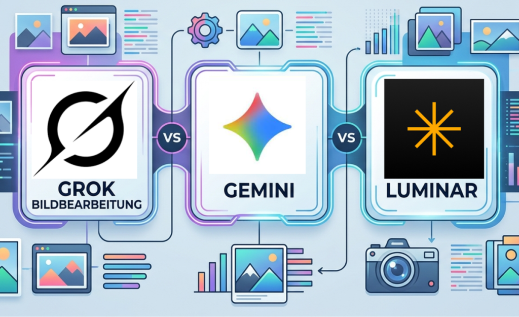 Grok-, Gemini- und Luminar-Symbole im Vergleich | Luminar Blog