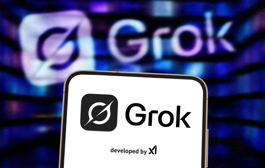 Grok-Logo auf dunklem Hintergrund | Luminar Blog