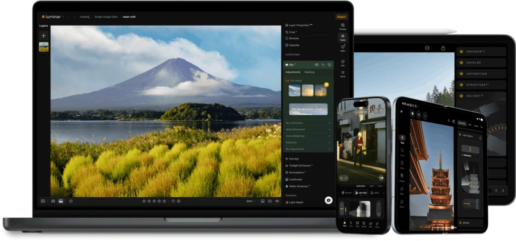Luminar auf verschiedenen Geräten | Luminar Blog